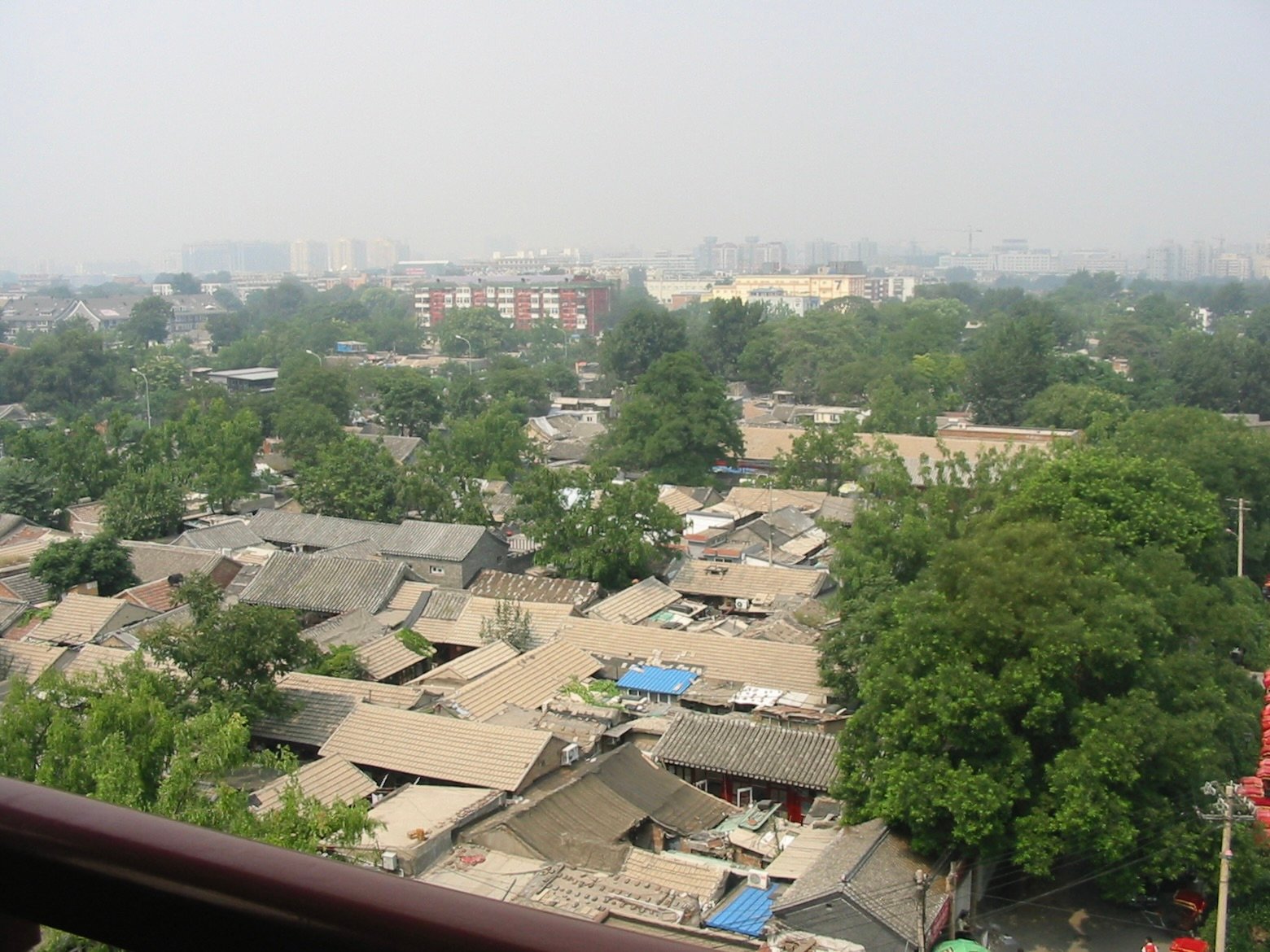 Beijing hutong alleyways seen from Drum Tower - Rose Story filming location