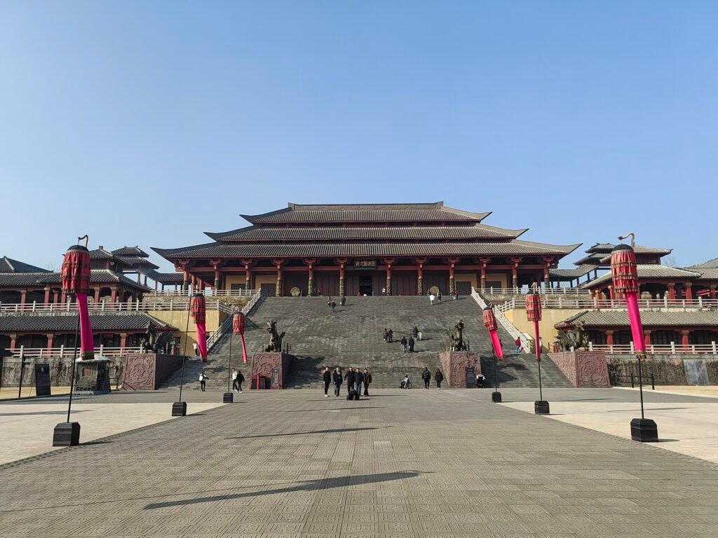 The Unification Hall of Qinqing Palace at Hengdian, the Qin-dynasty backlot used for Love Like the Galaxy