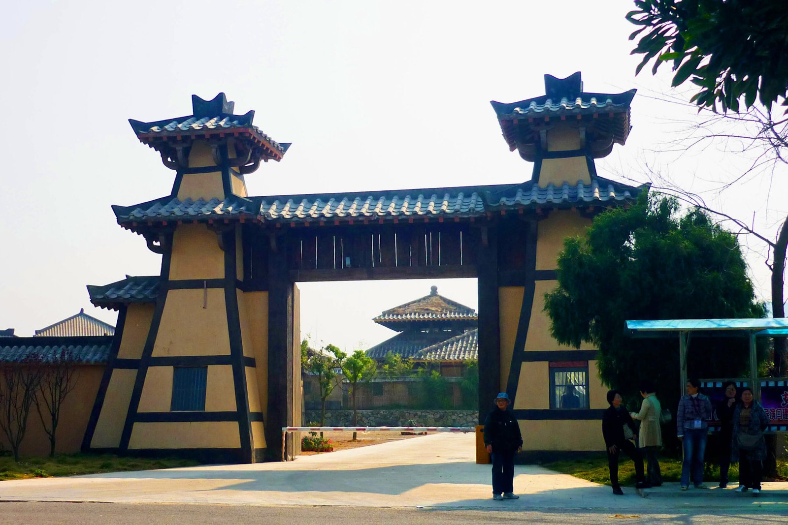 A palace set inside Xiangshan Global Studios in Zhejiang, used for C-drama palace and city scenes