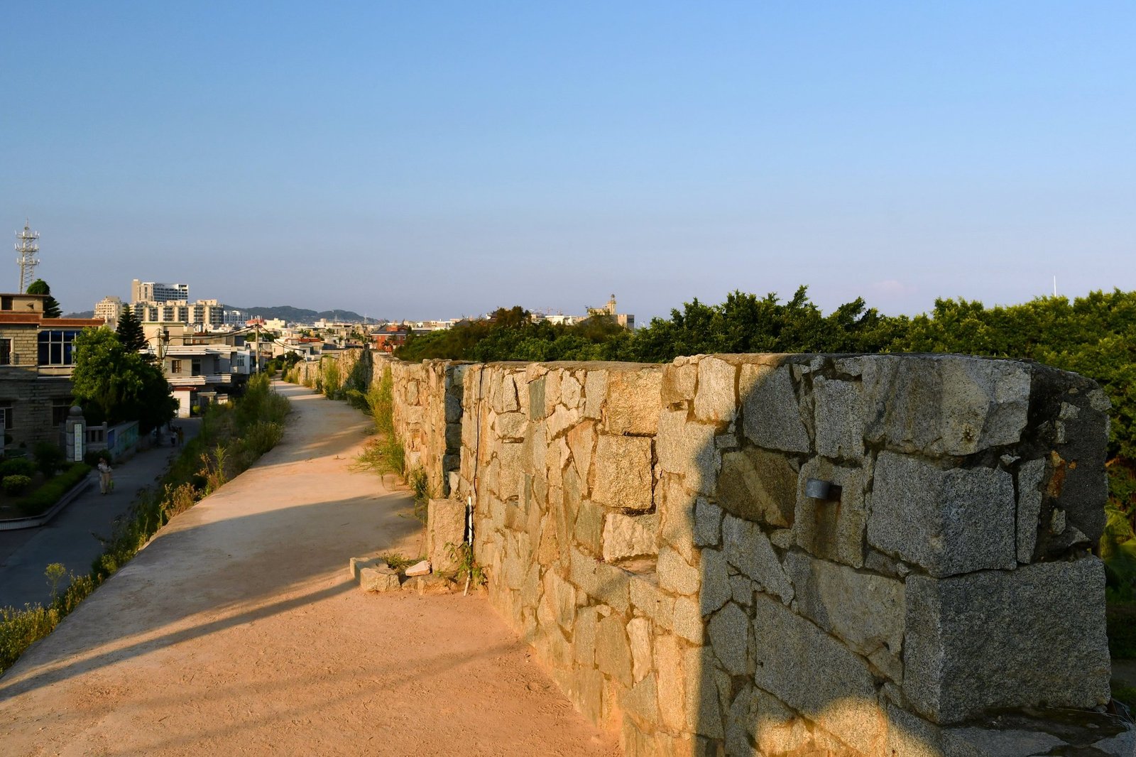 The grey stone ramparts of Chongwu Ancient City in Hui'an, Quanzhou