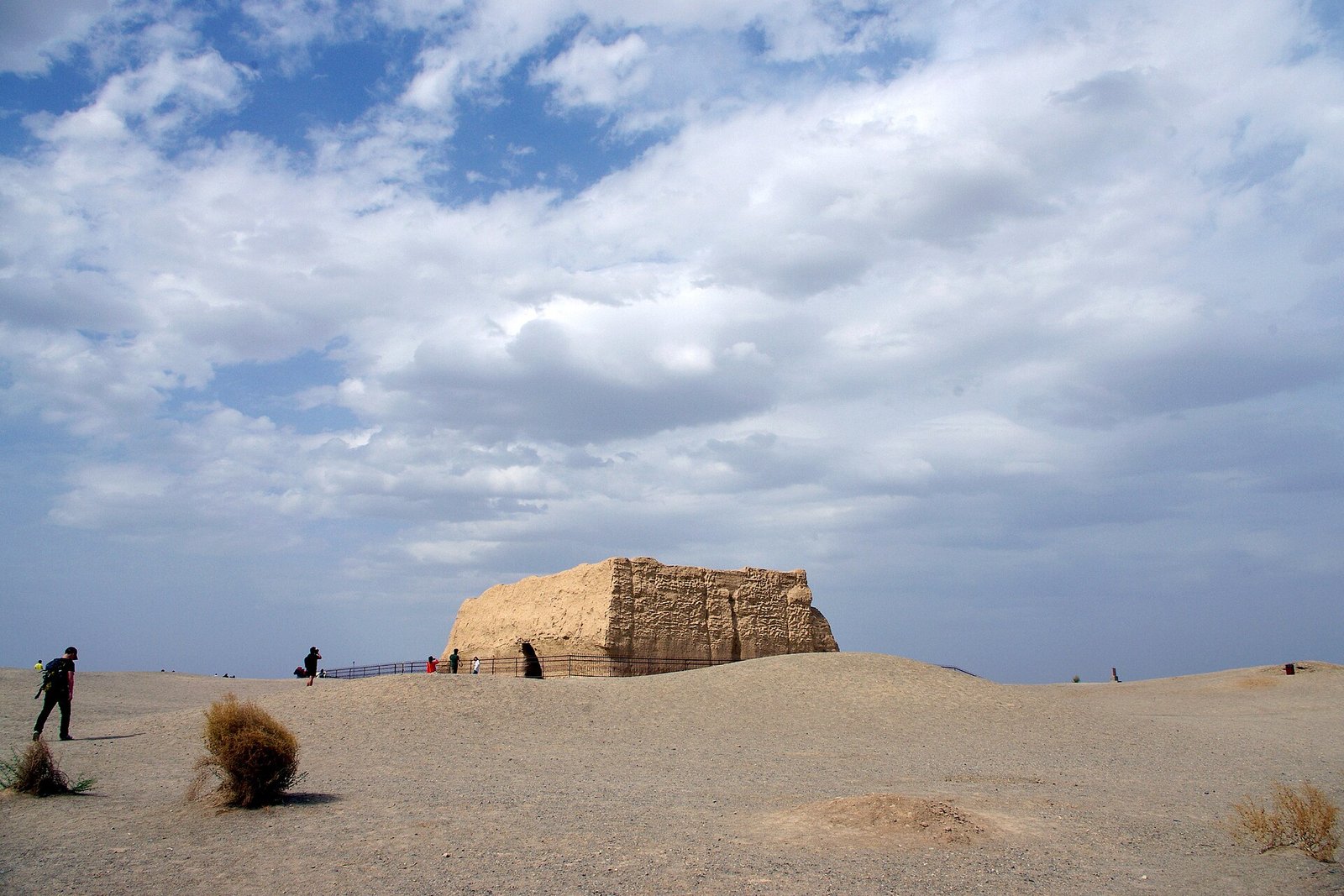 The rammed-earth ruins of the Yumen Pass, the Han-dynasty gateway on the Silk Road