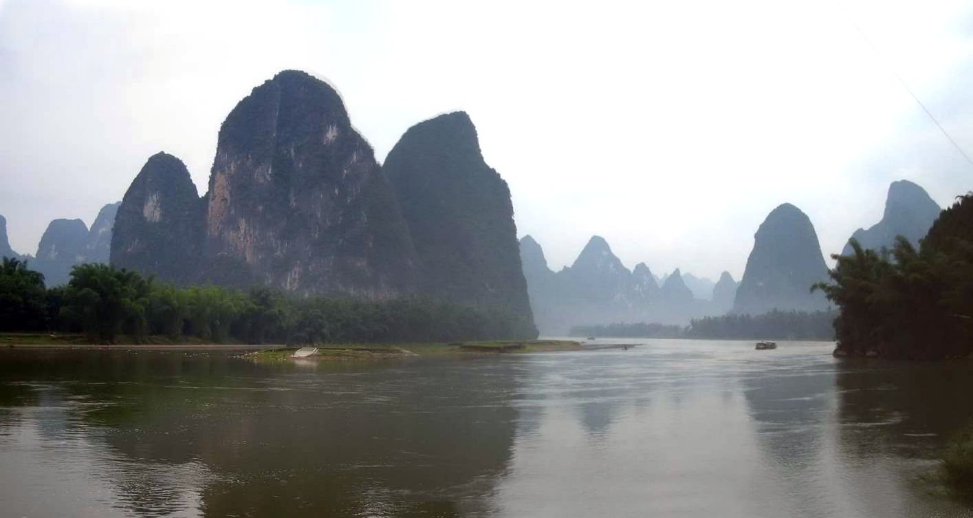The Li River bend at Xingping, the view printed on China's 20-yuan note