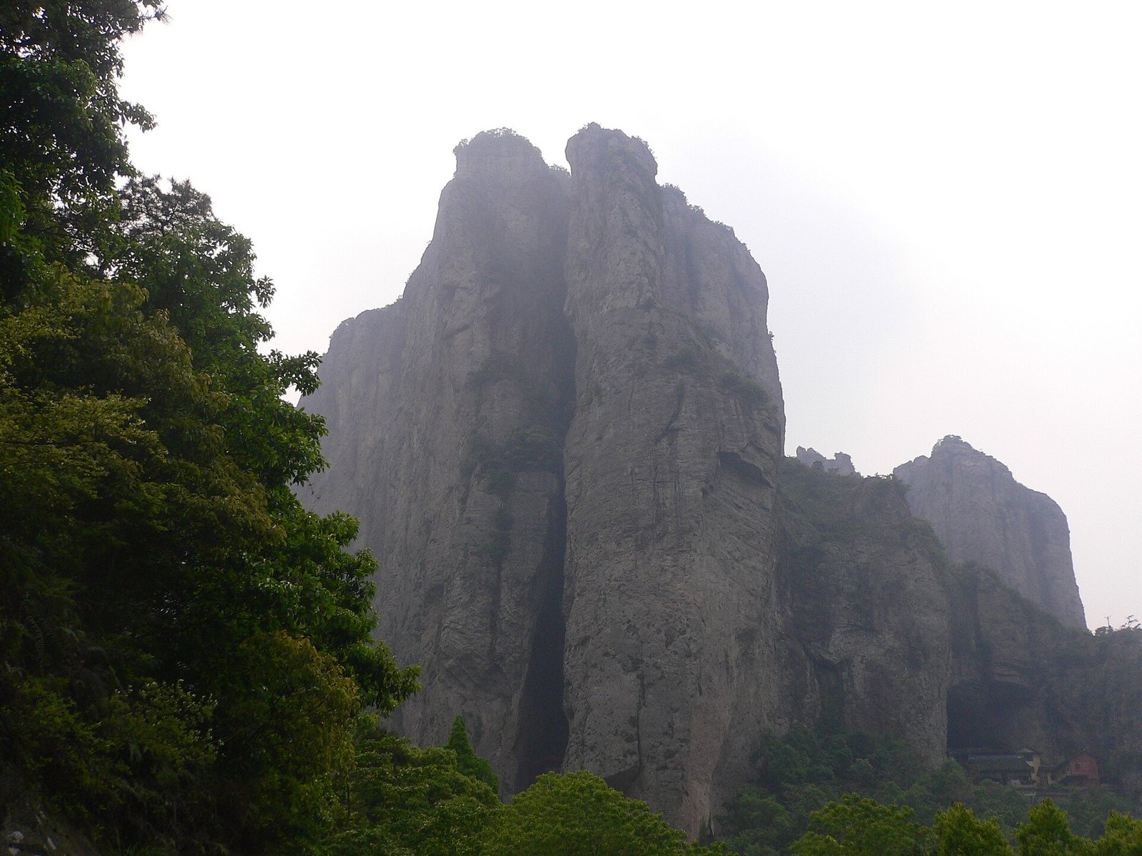 Hezhang Peak rising above the Yandang Mountain skyline near Lingfeng, Zhejiang