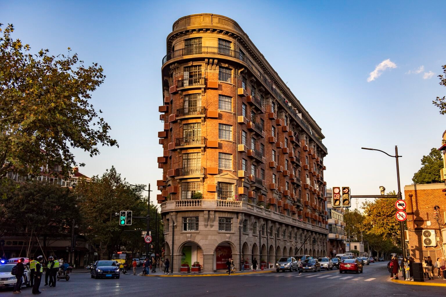 The Wukang Mansion (Normandie Apartments) flat-iron building in Shanghai's former French Concession