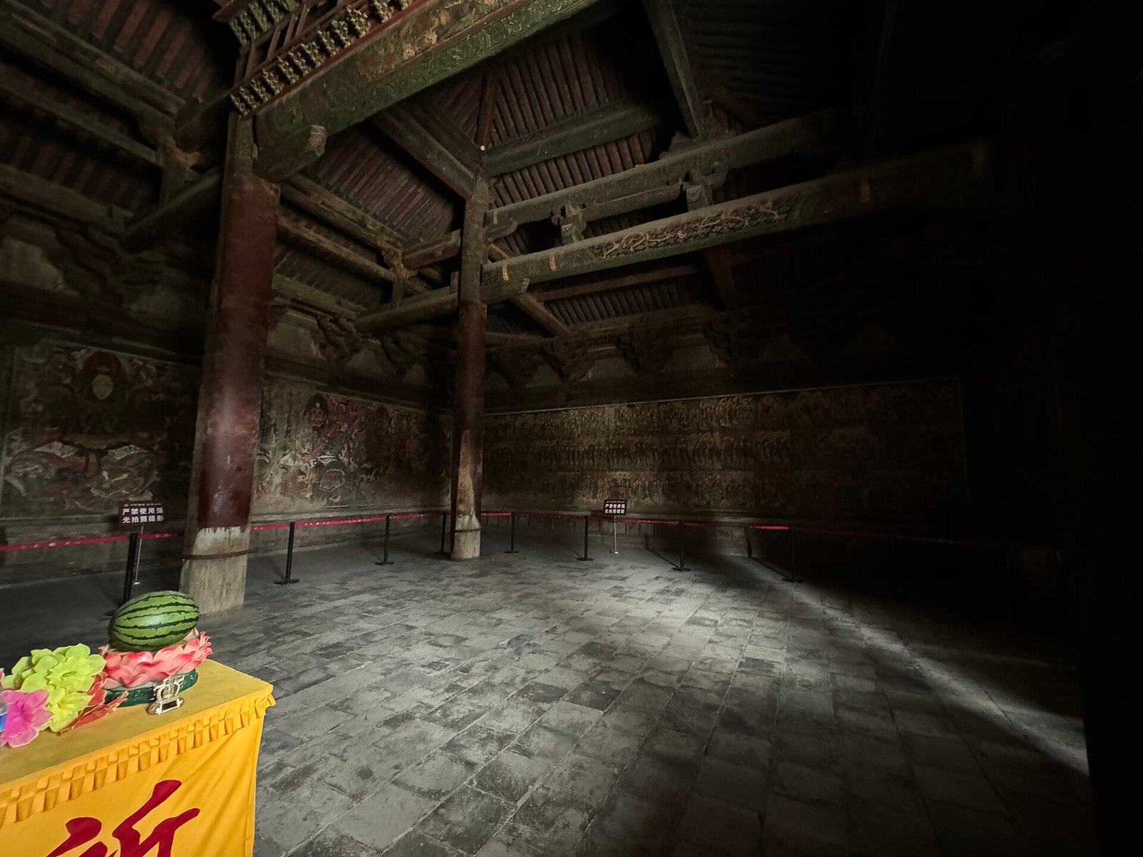Interior of the Dharma Hall at Yong’an Temple, Hunyuan